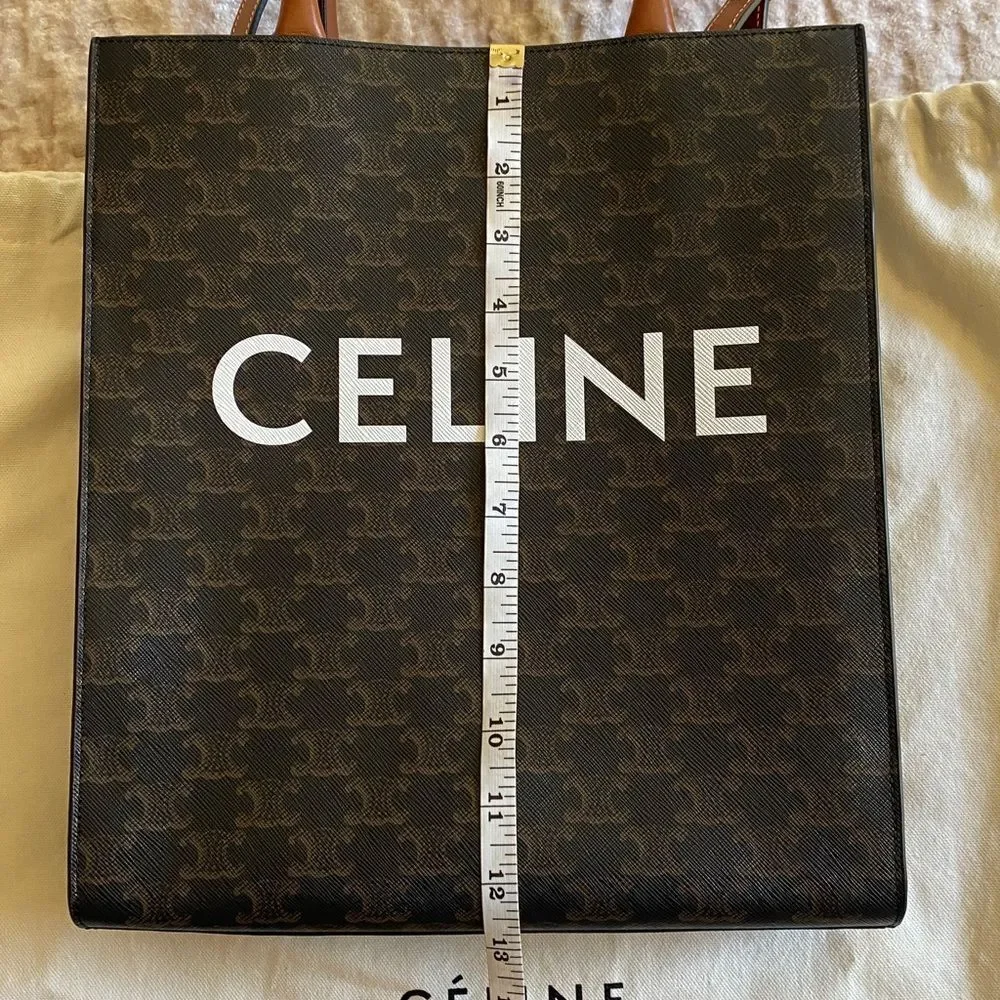 Celine Black and Tan Tote Bag